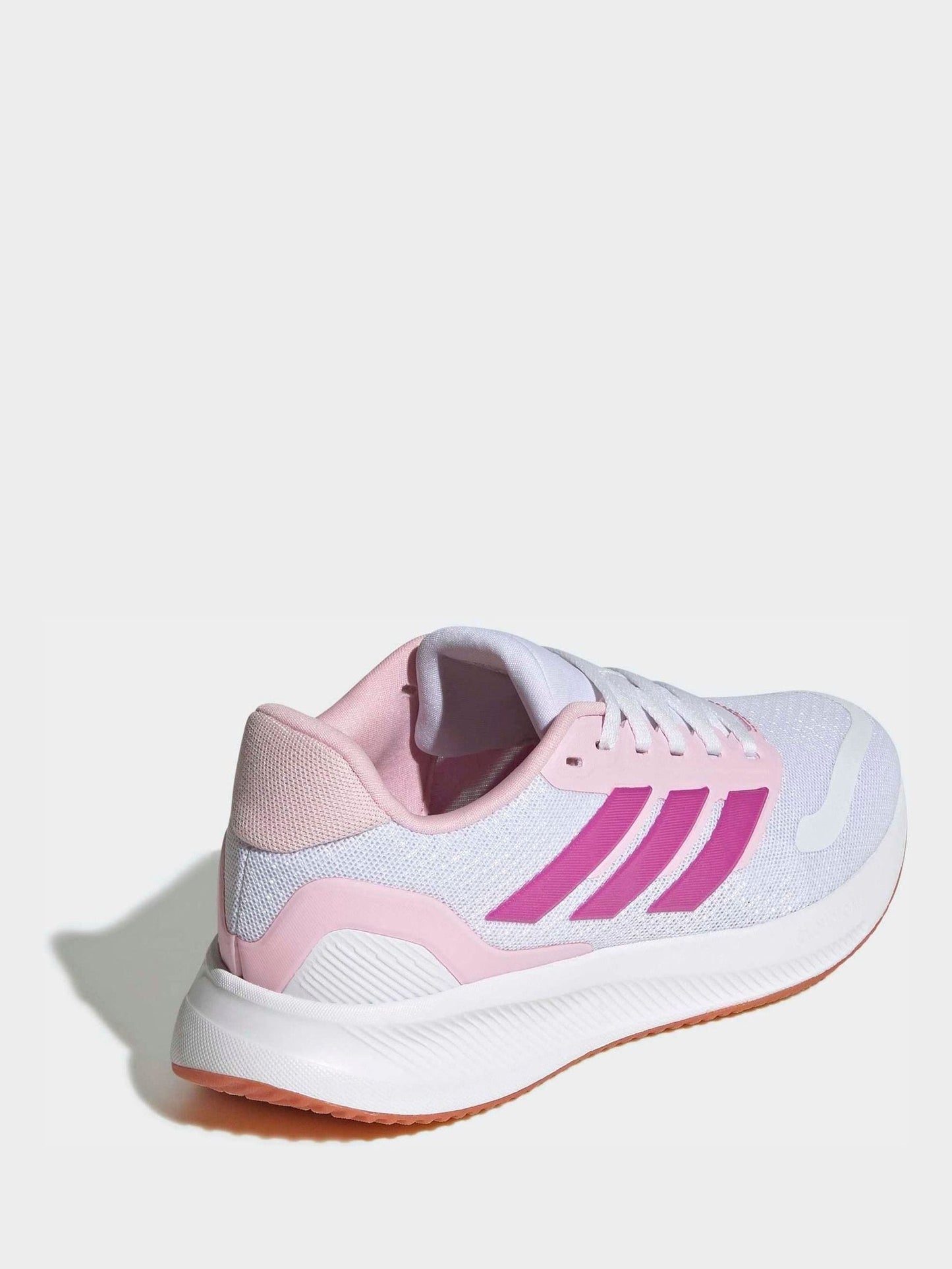 adidas White Runfalcon 5 Lace Running Junior Trainers image 4