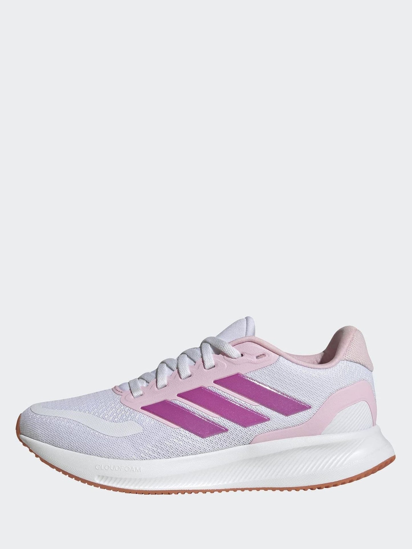 adidas White Runfalcon 5 Lace Running Junior Trainers image 5