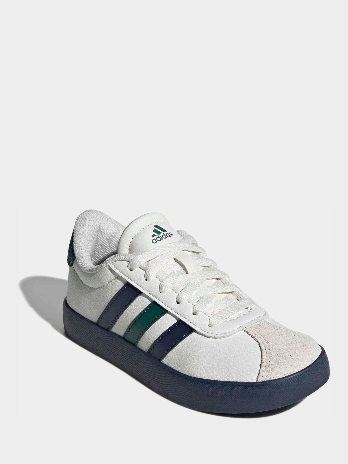 adidas White VL Court 3.0 Kids Trainers image 1