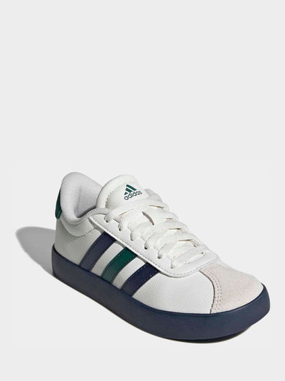 adidas White VL Court 3.0 Kids Trainers image 1