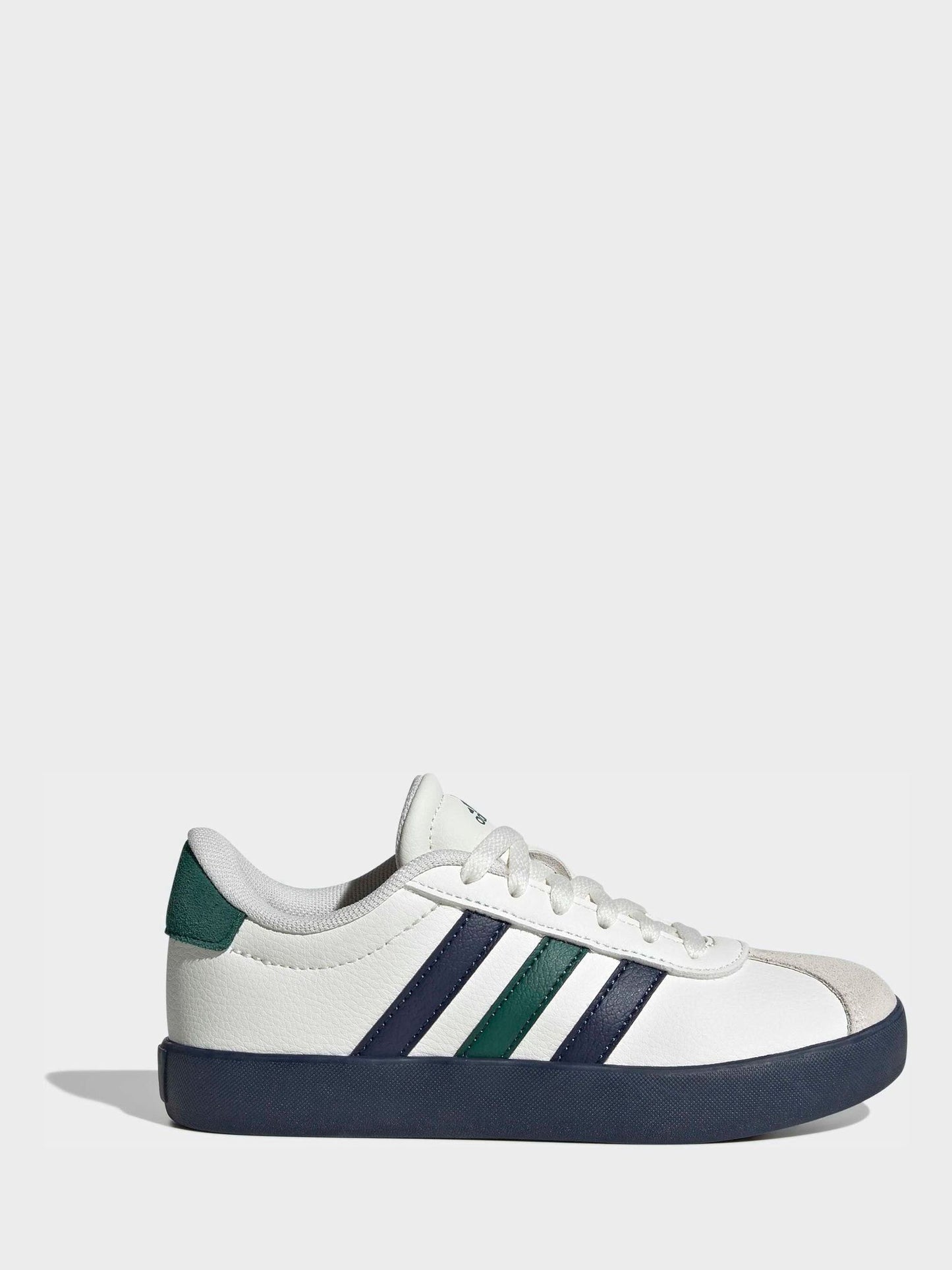 adidas White VL Court 3.0 Kids Trainers image 3