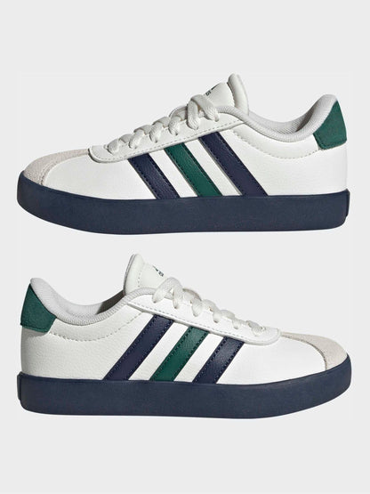 adidas White VL Court 3.0 Kids Trainers image 5