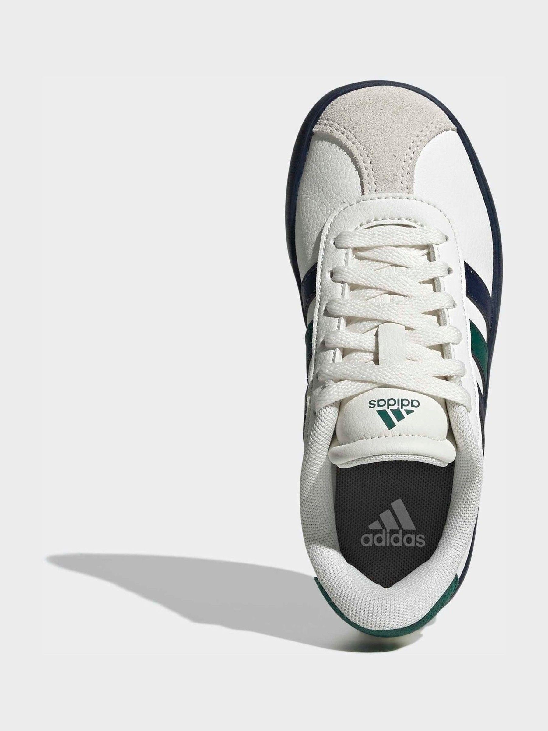 adidas White VL Court 3.0 Kids Trainers image 7