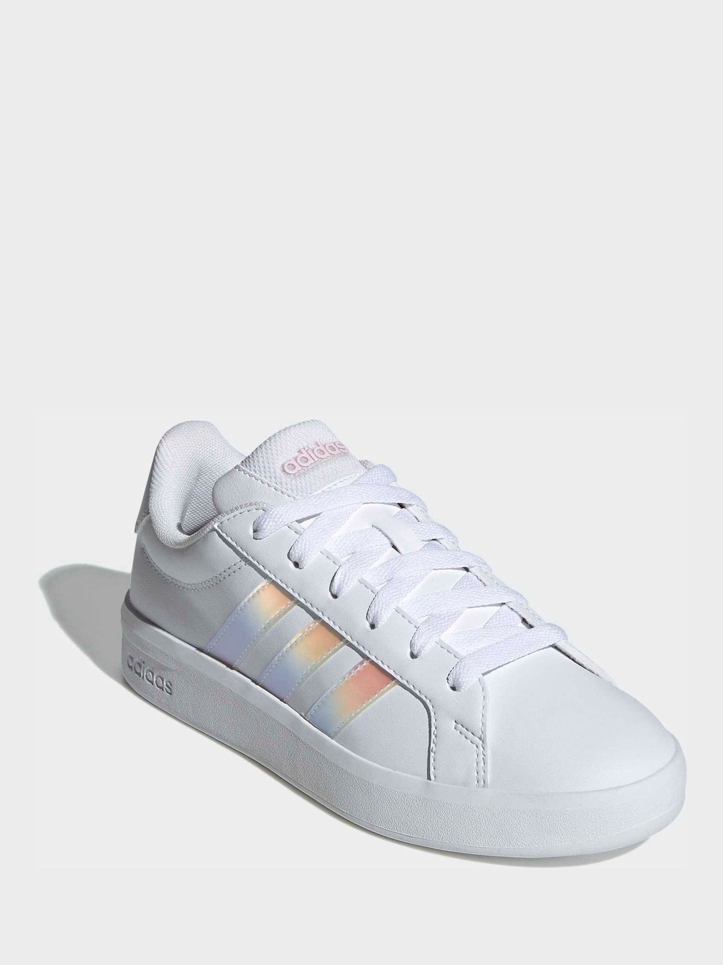 adidas White Grand Court 3.0 Junior Trainers image 1