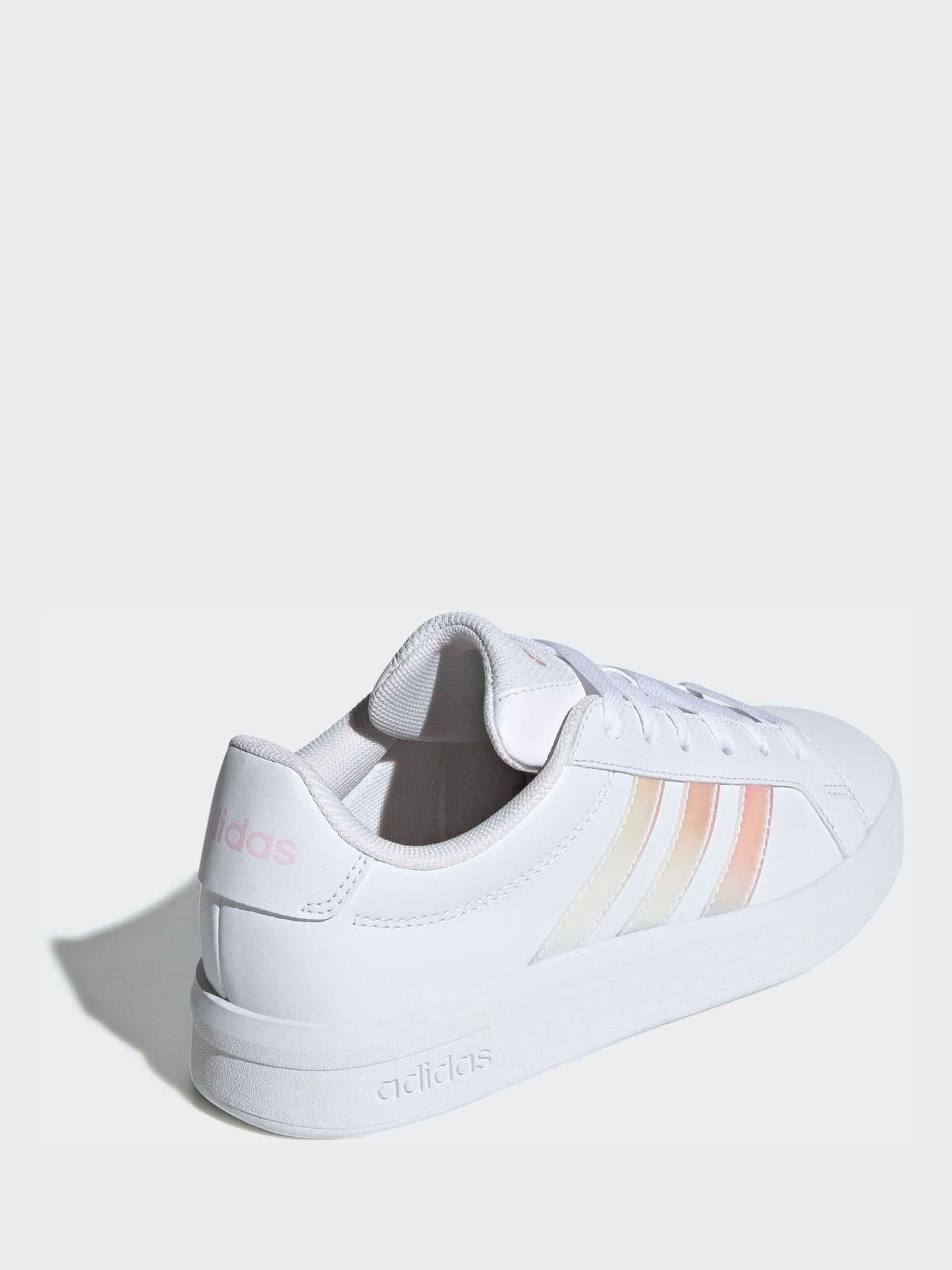 adidas White Grand Court 3.0 Junior Trainers image 3
