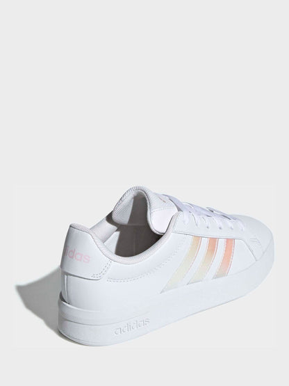 adidas White Grand Court 3.0 Junior Trainers image 3