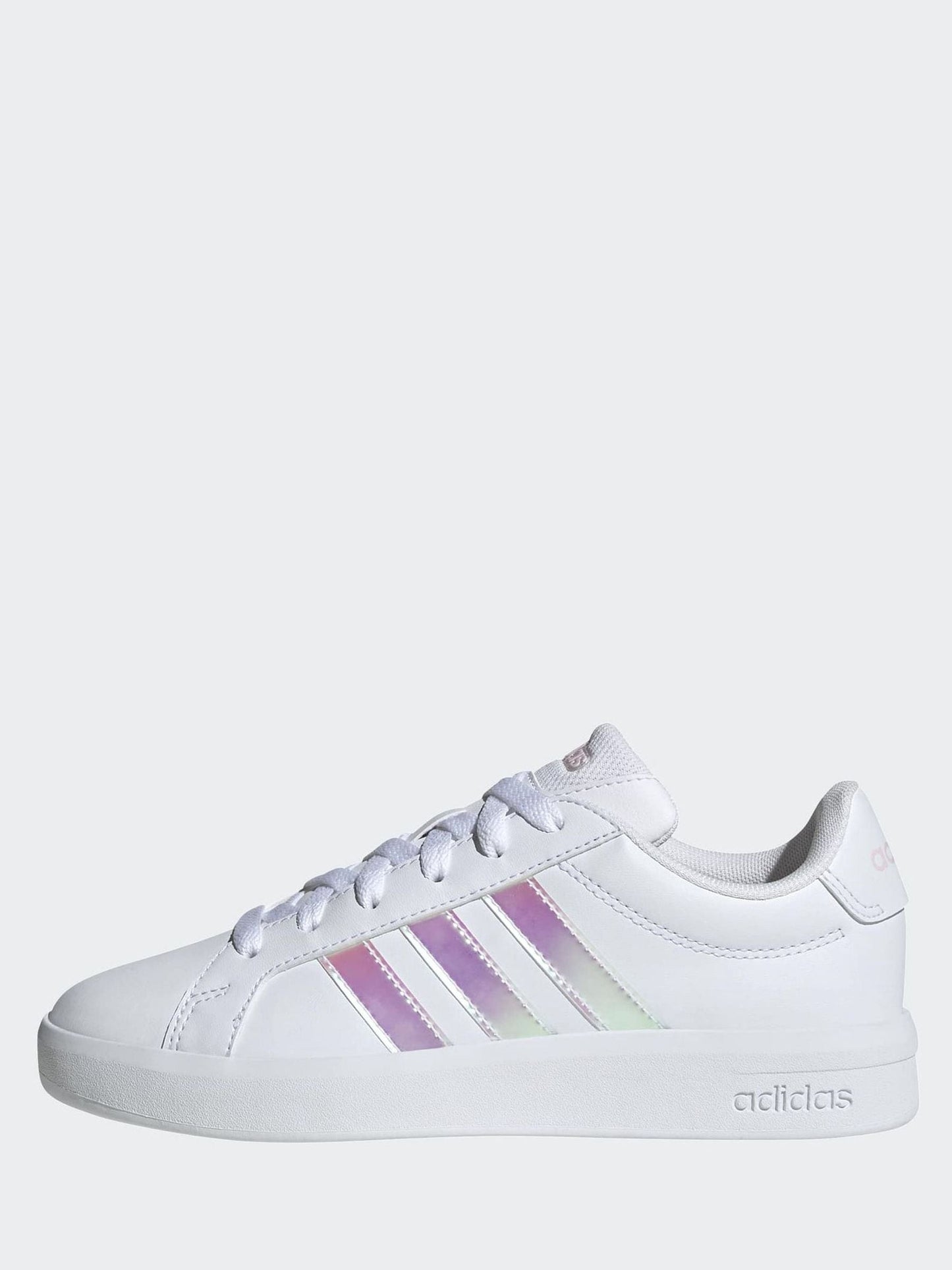 adidas White Grand Court 3.0 Junior Trainers image 4