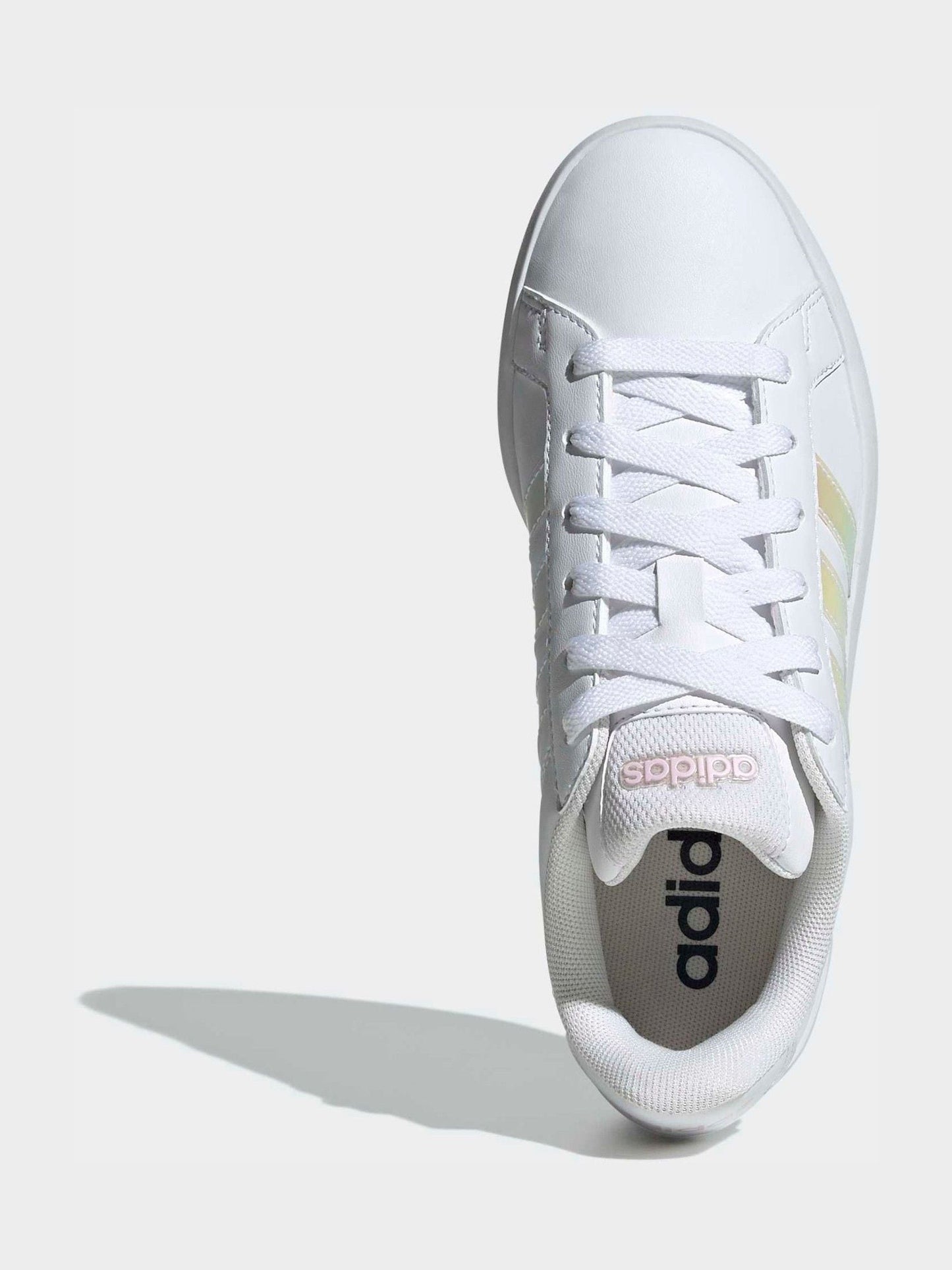 adidas White Grand Court 3.0 Junior Trainers image 7