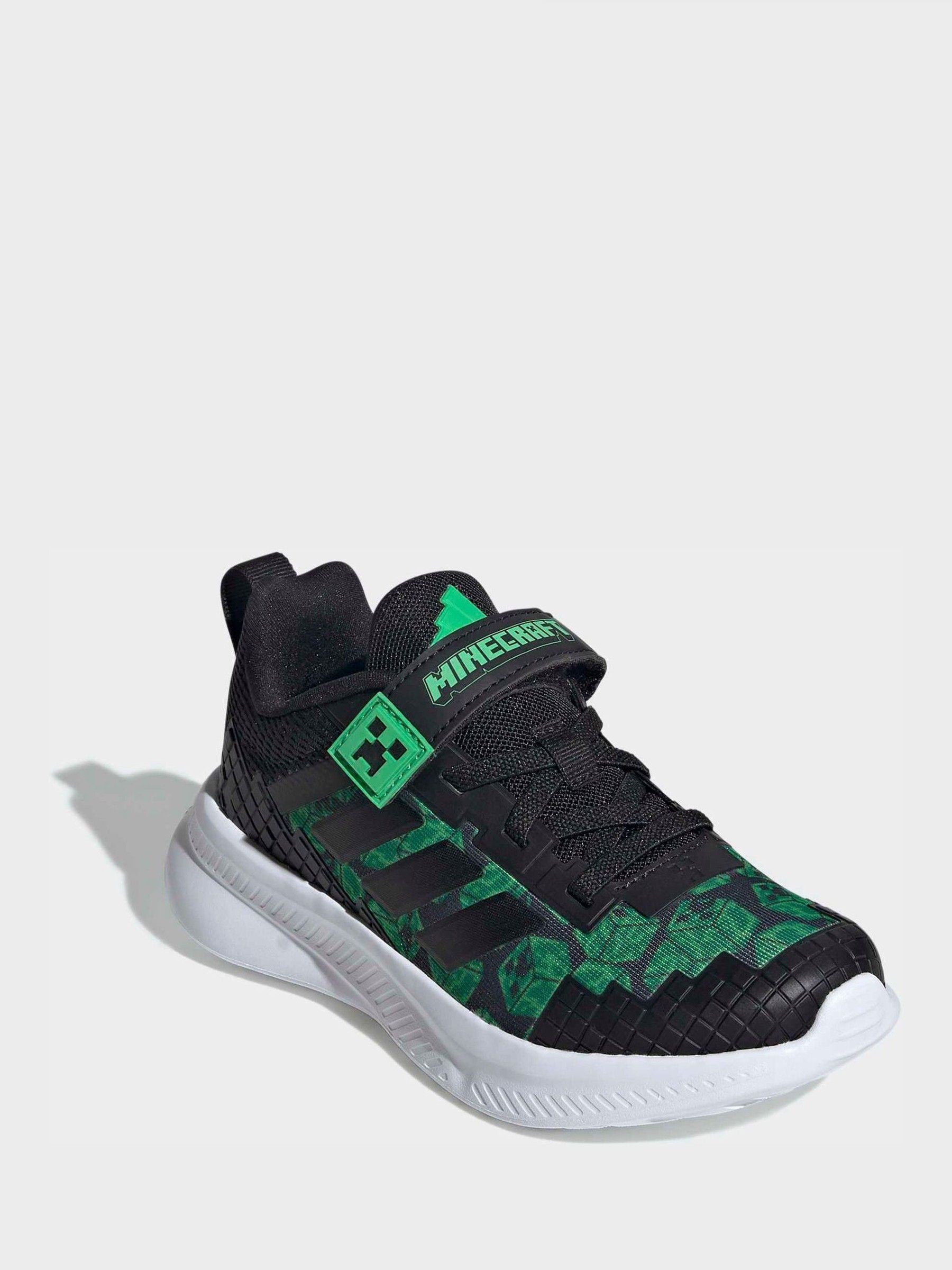 adidas Black Minecraft Forarun 4.0 Kids Trainers image 4