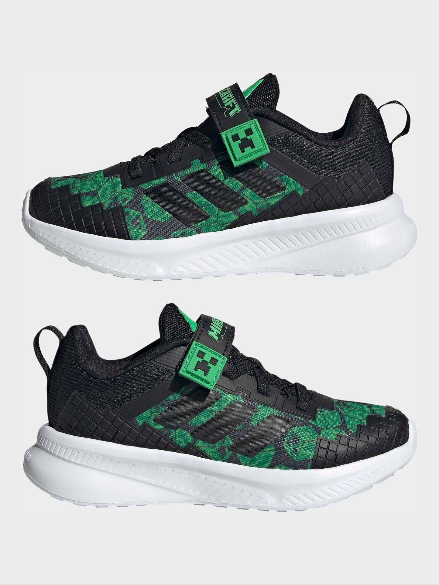 adidas Black Minecraft Forarun 4.0 Kids Trainers image 6