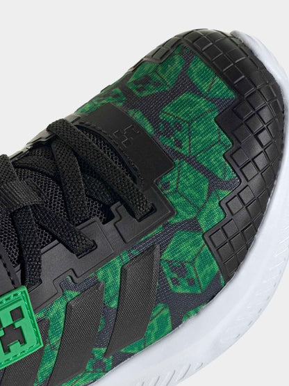 adidas Black Minecraft Forarun 4.0 Kids Trainers image 9