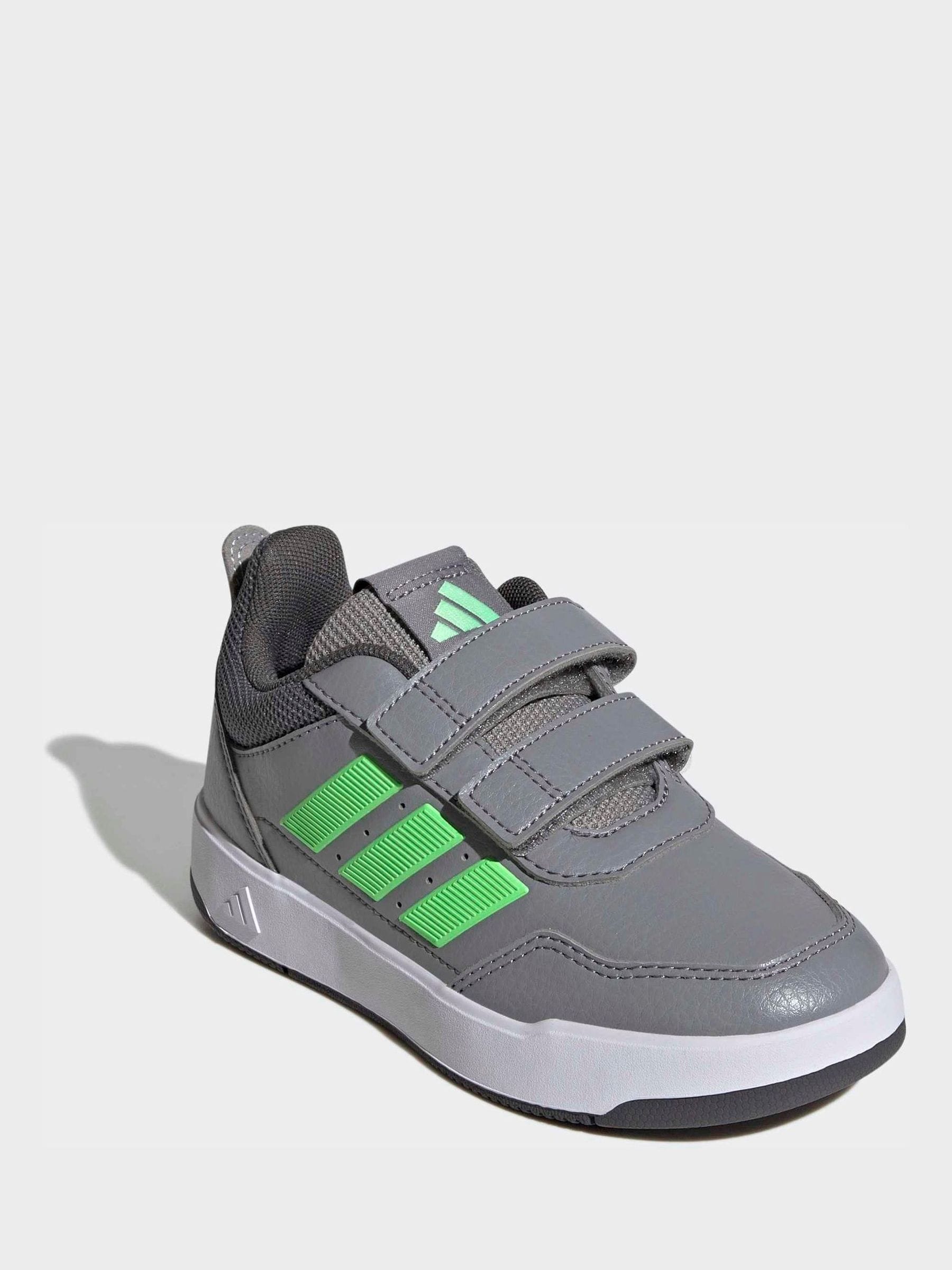 adidas Grey Hook and Loop Tensaur Sport 3.0 Junior Trainers image 4
