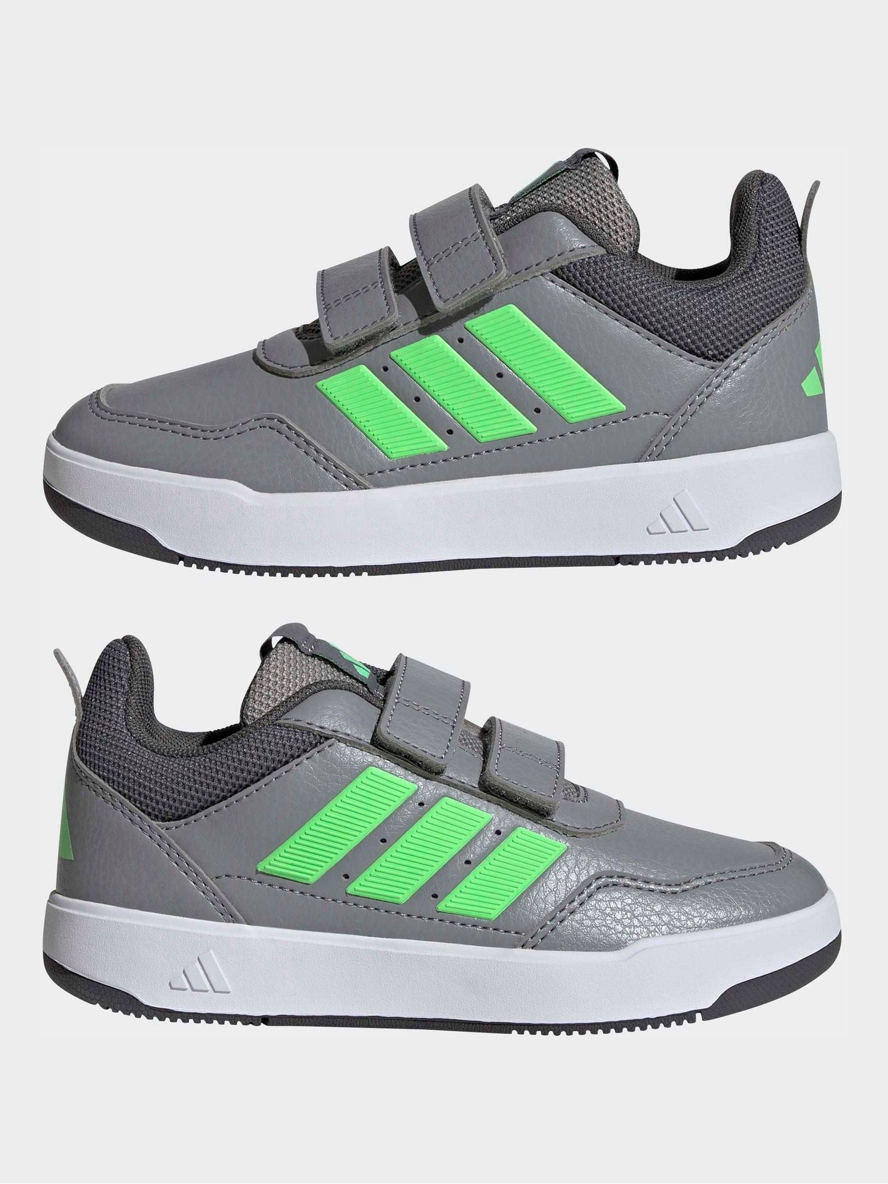 adidas Grey Hook and Loop Tensaur Sport 3.0 Junior Trainers image 6