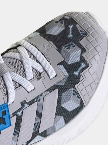 adidas Grey Minecraft Forarun 4.0 Kids Trainers image 10