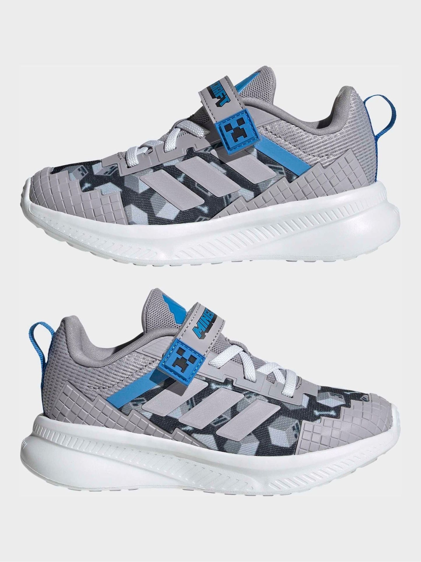 adidas Grey Minecraft Forarun 4.0 Kids Trainers image 7