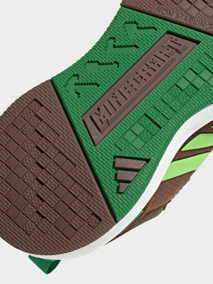 adidas Brown Minecraft Pro Elastic Lace Kids Trainers image 11