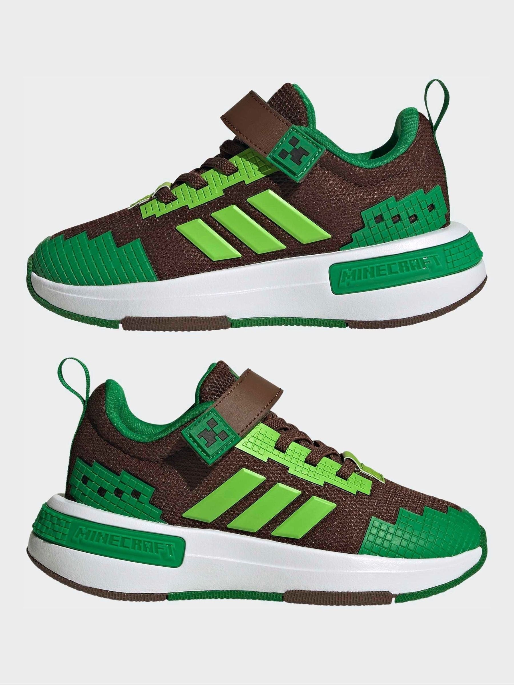 adidas Brown Minecraft Pro Elastic Lace Kids Trainers image 7