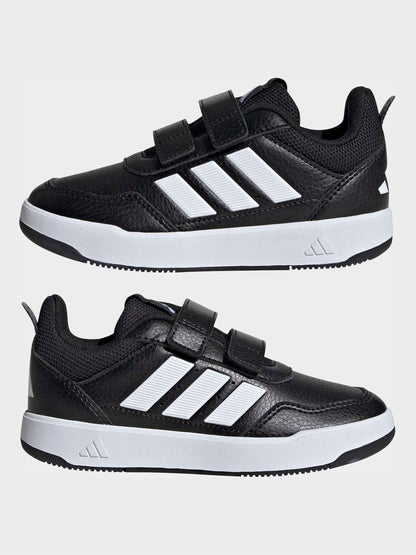 adidas Black/White Hook and Loop Tensaur Sport 3.0 Junior Trainers image 6