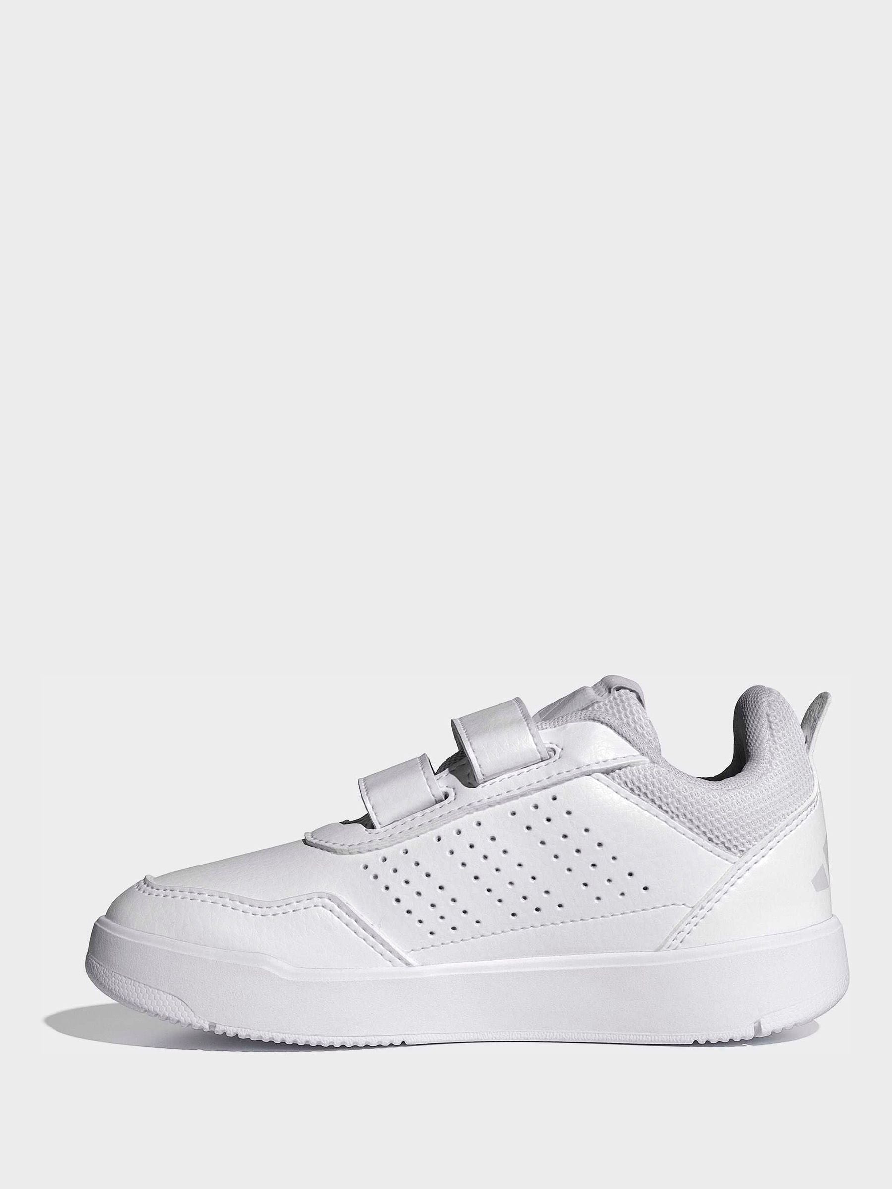 adidas White Hook and Loop Tensaur Sport 3.0 Junior Trainers image 3