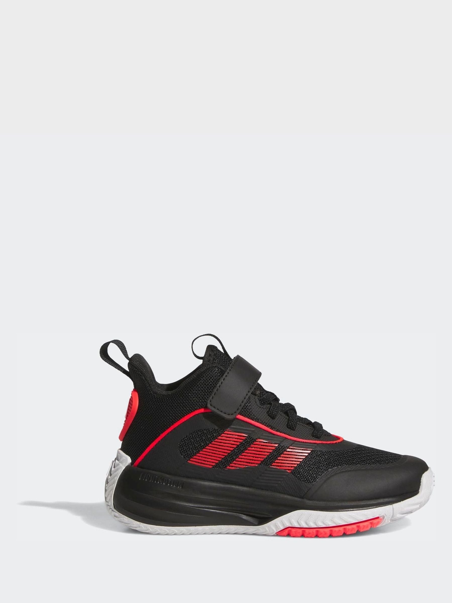 adidas Black/Red Ownthegame 3.0 Kids Trainers image 1