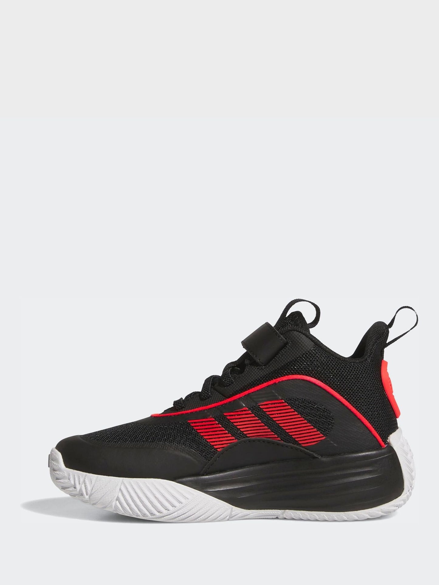 adidas Black/Red Ownthegame 3.0 Kids Trainers image 2