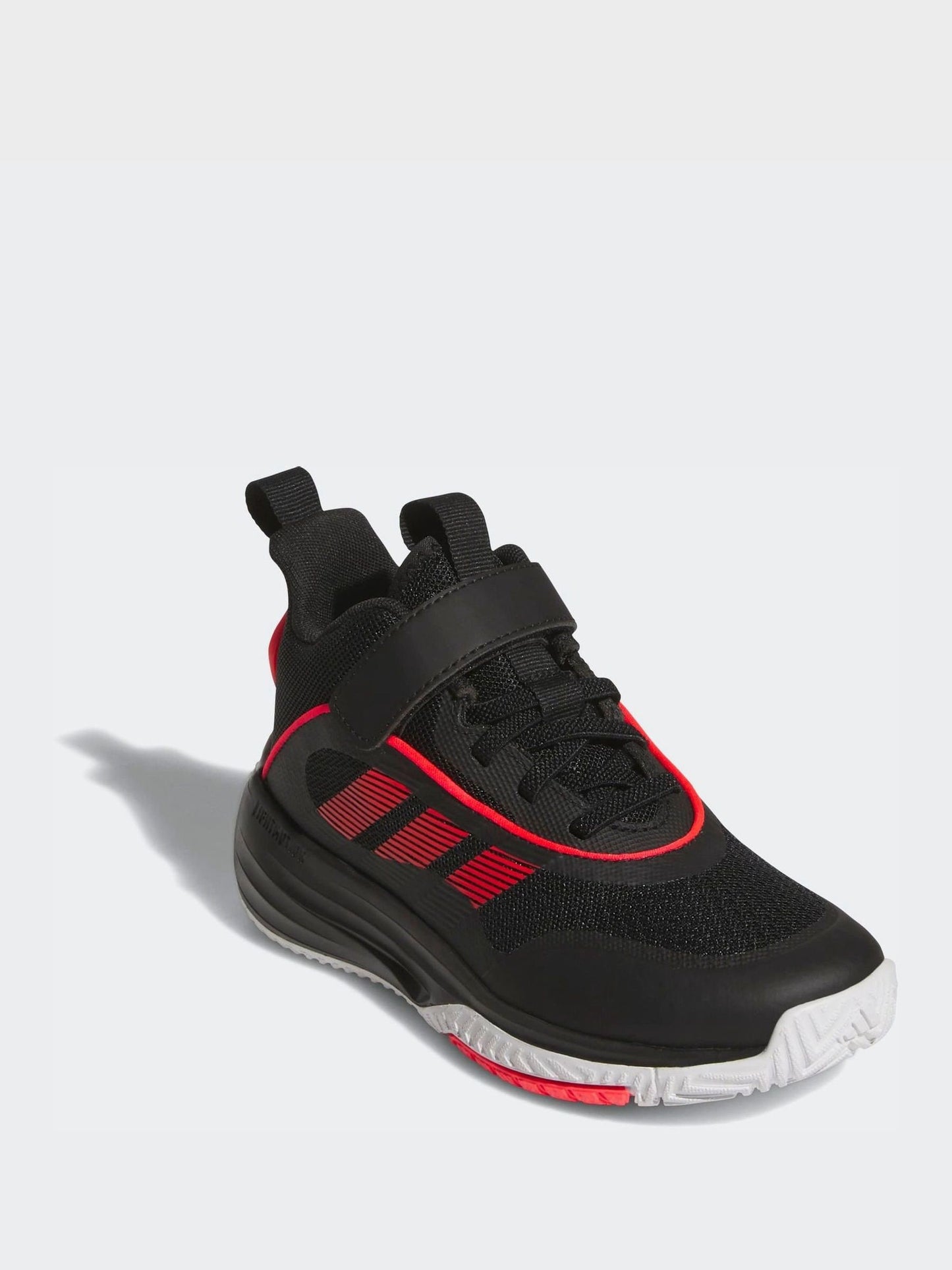 adidas Black/Red Ownthegame 3.0 Kids Trainers image 3