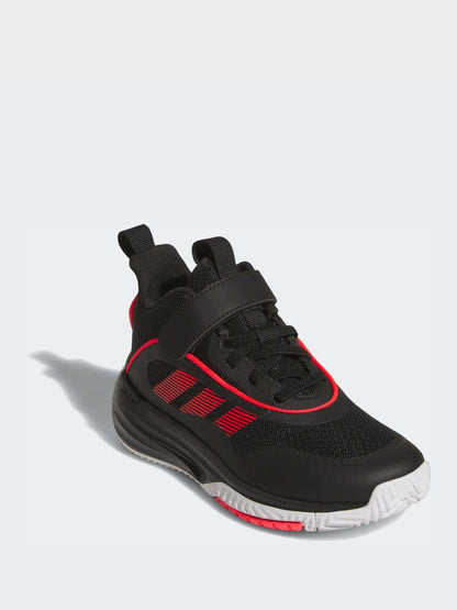 adidas Black/Red Ownthegame 3.0 Kids Trainers image 3