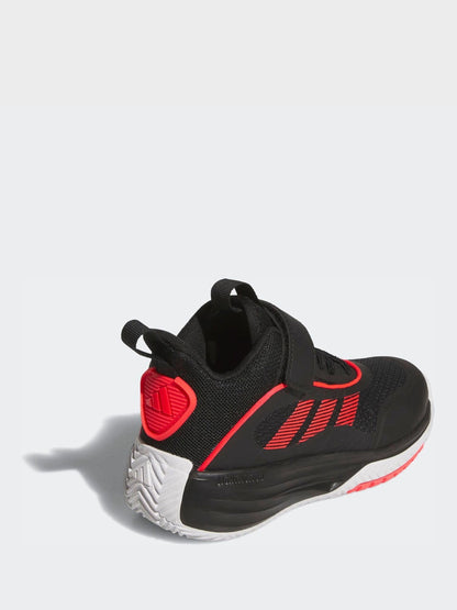 adidas Black/Red Ownthegame 3.0 Kids Trainers image 4