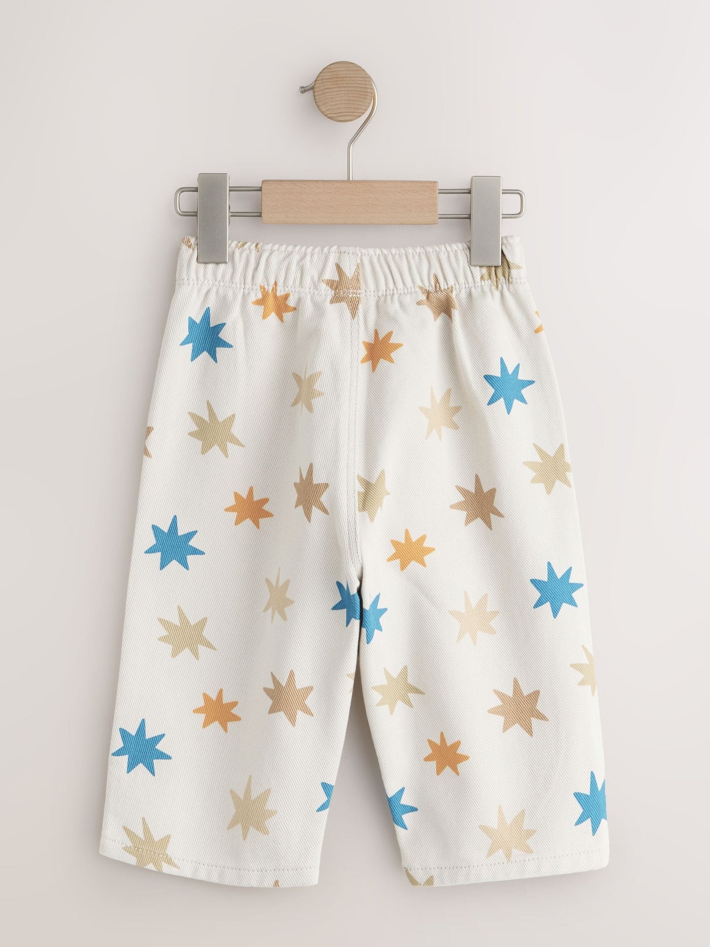 Multi Star Print Pull On Wide Trousers (3mths-7yrs) image 6