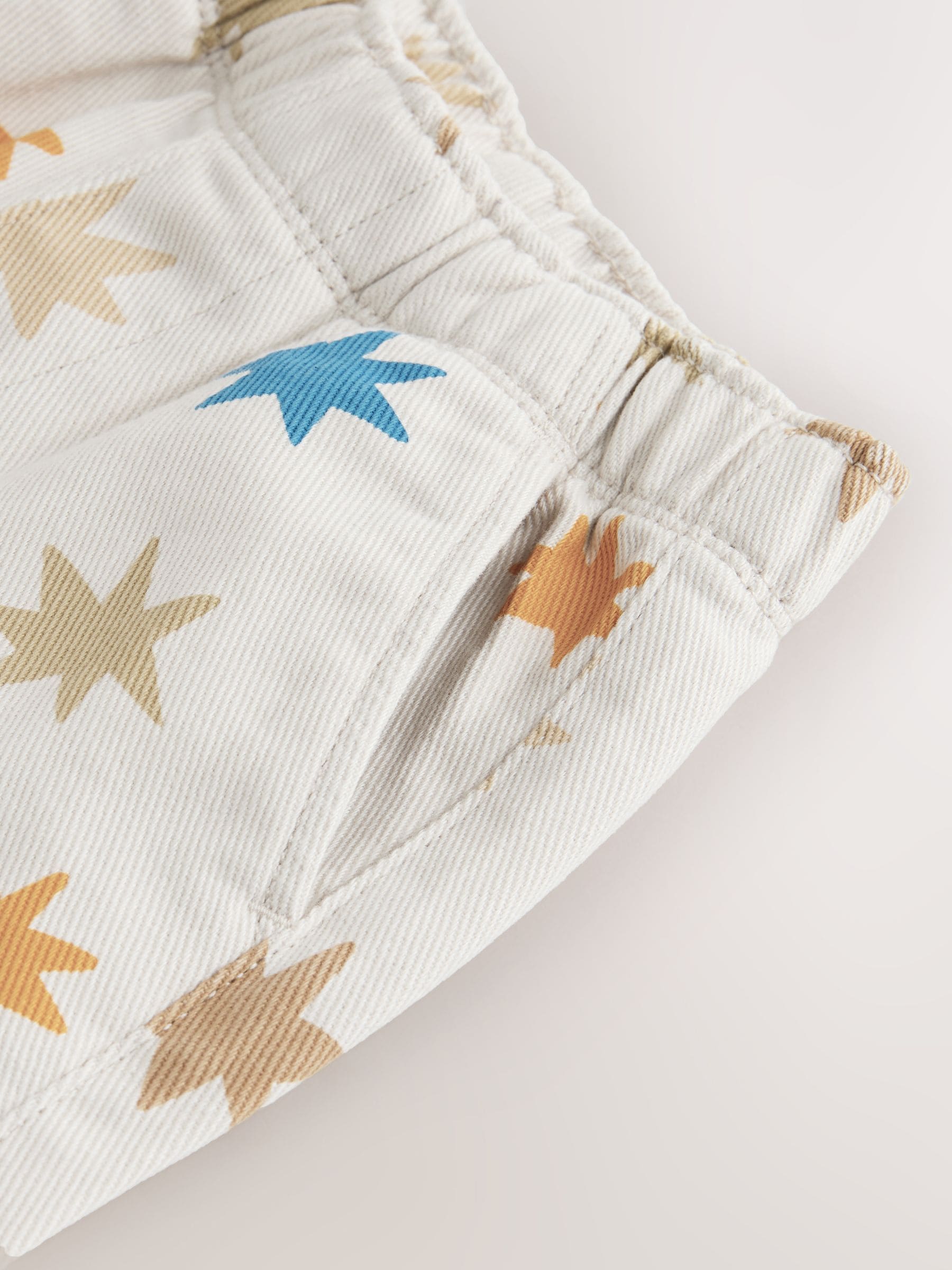 Multi Star Print Pull On Wide Trousers (3mths-7yrs) image 7