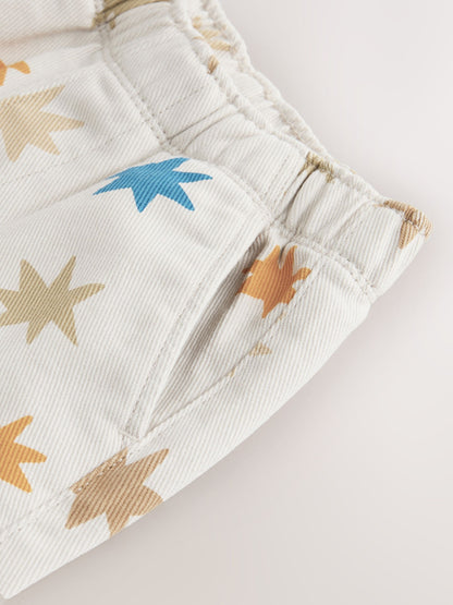 Multi Star Print Pull On Wide Trousers (3mths-7yrs) image 7