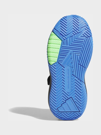 adidas Black/Green Ownthegame 3.0 Kids Trainers image 7