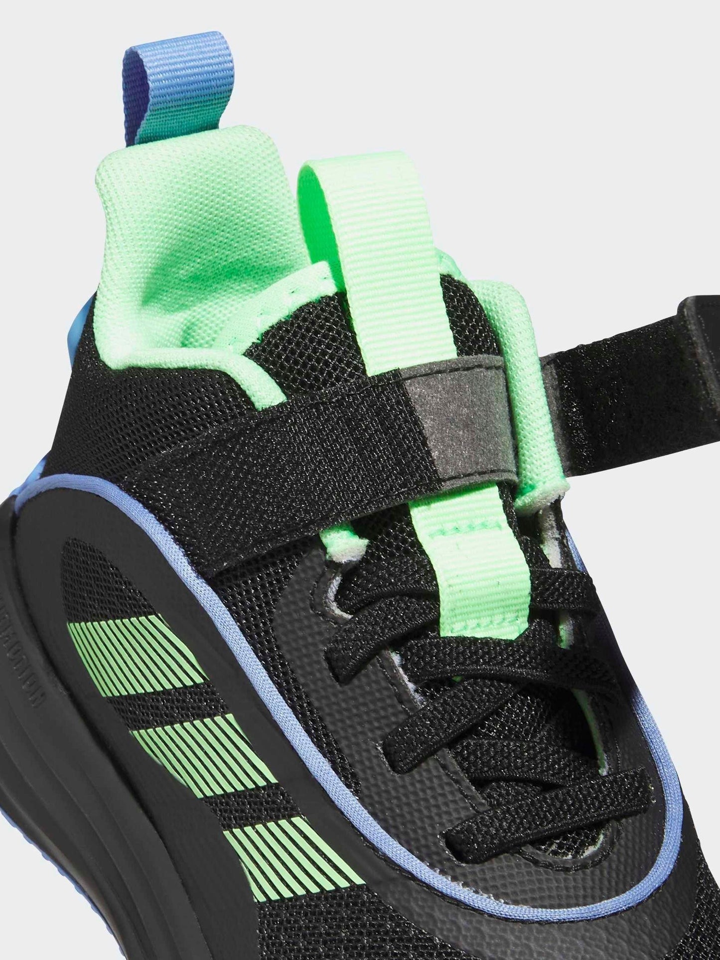 adidas Black/Green Ownthegame 3.0 Kids Trainers image 9