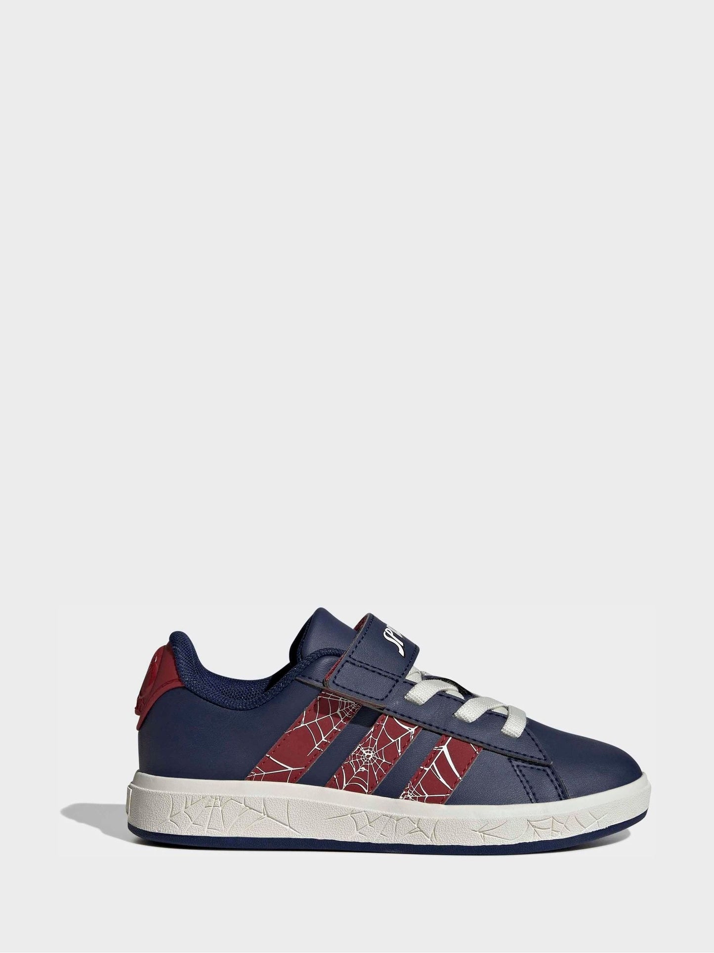 adidas Blue Marvel Spiderman Grand Court Kids Trainers image 1