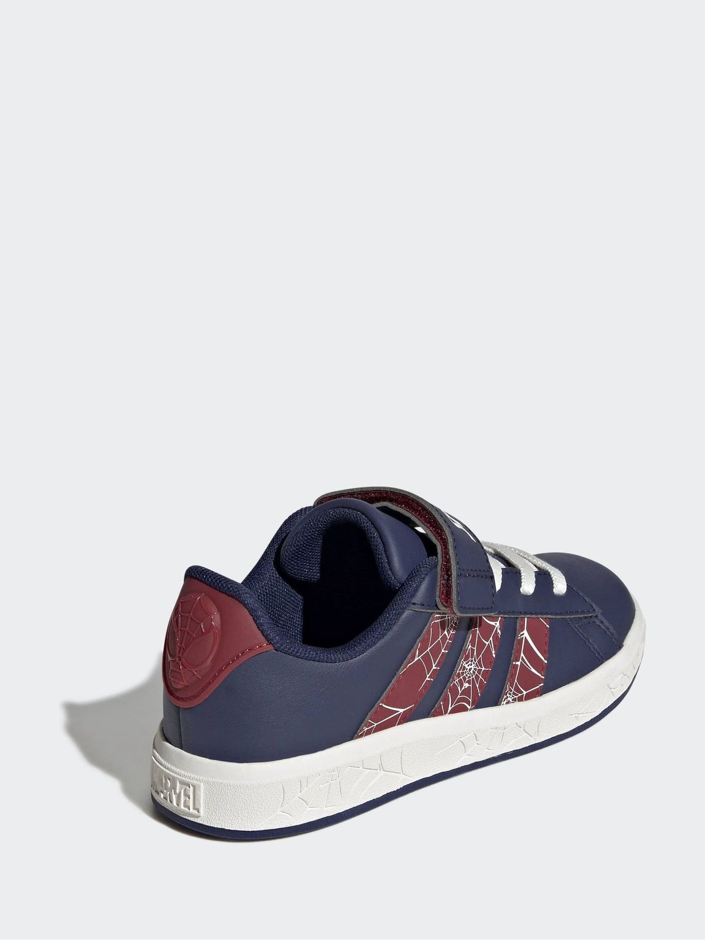 adidas Blue Marvel Spiderman Grand Court Kids Trainers image 5