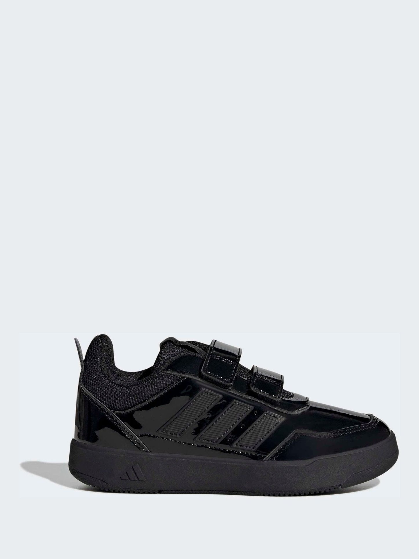 adidas Patent Black Hook and Loop Tensaur Sport 3.0 Junior Trainers image 1