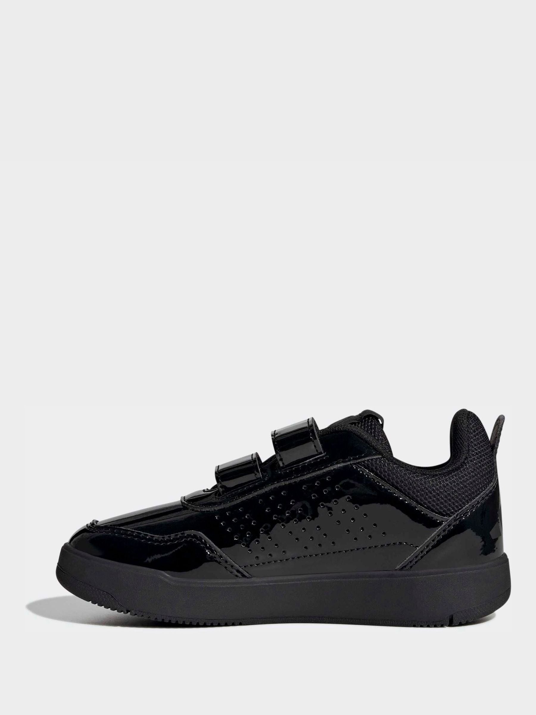 adidas Patent Black Hook and Loop Tensaur Sport 3.0 Junior Trainers image 3