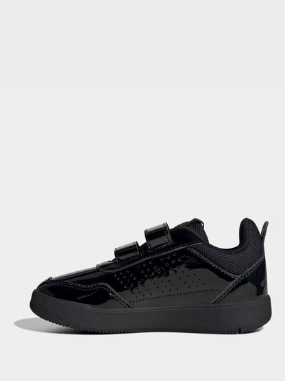 adidas Patent Black Hook and Loop Tensaur Sport 3.0 Junior Trainers image 3