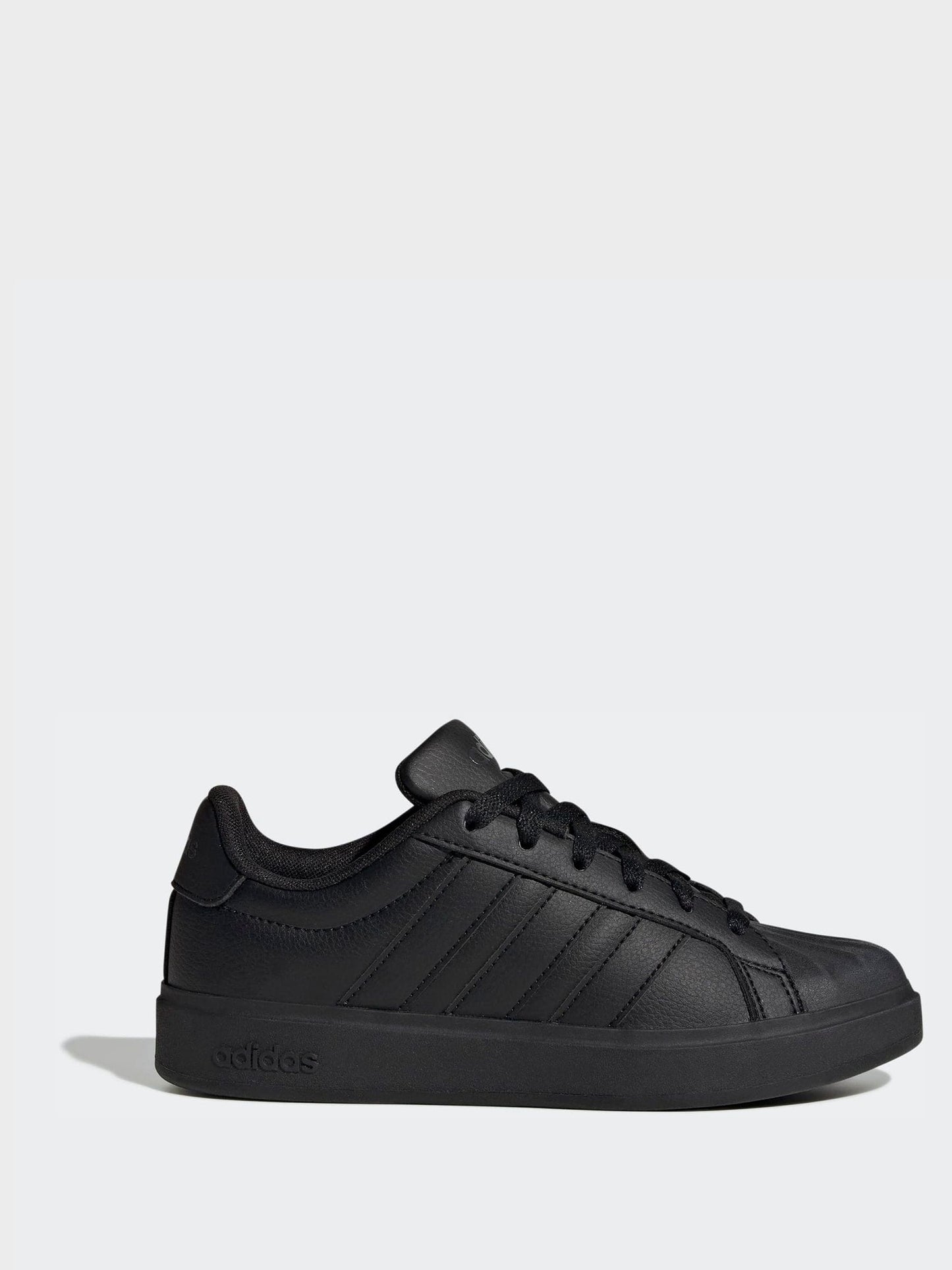 adidas Black Street Talk Lace Junior Trainers image 1