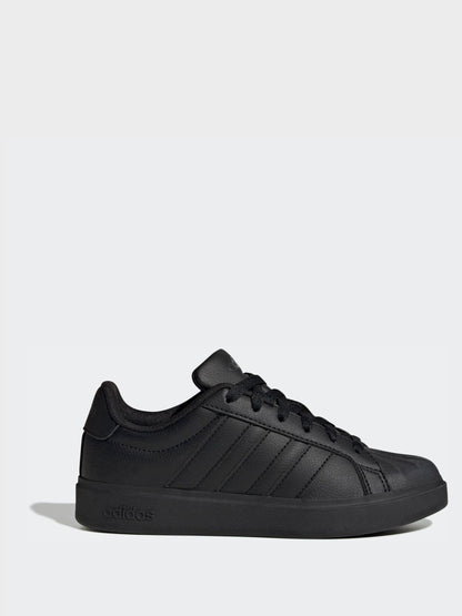 adidas Black Street Talk Lace Junior Trainers image 1