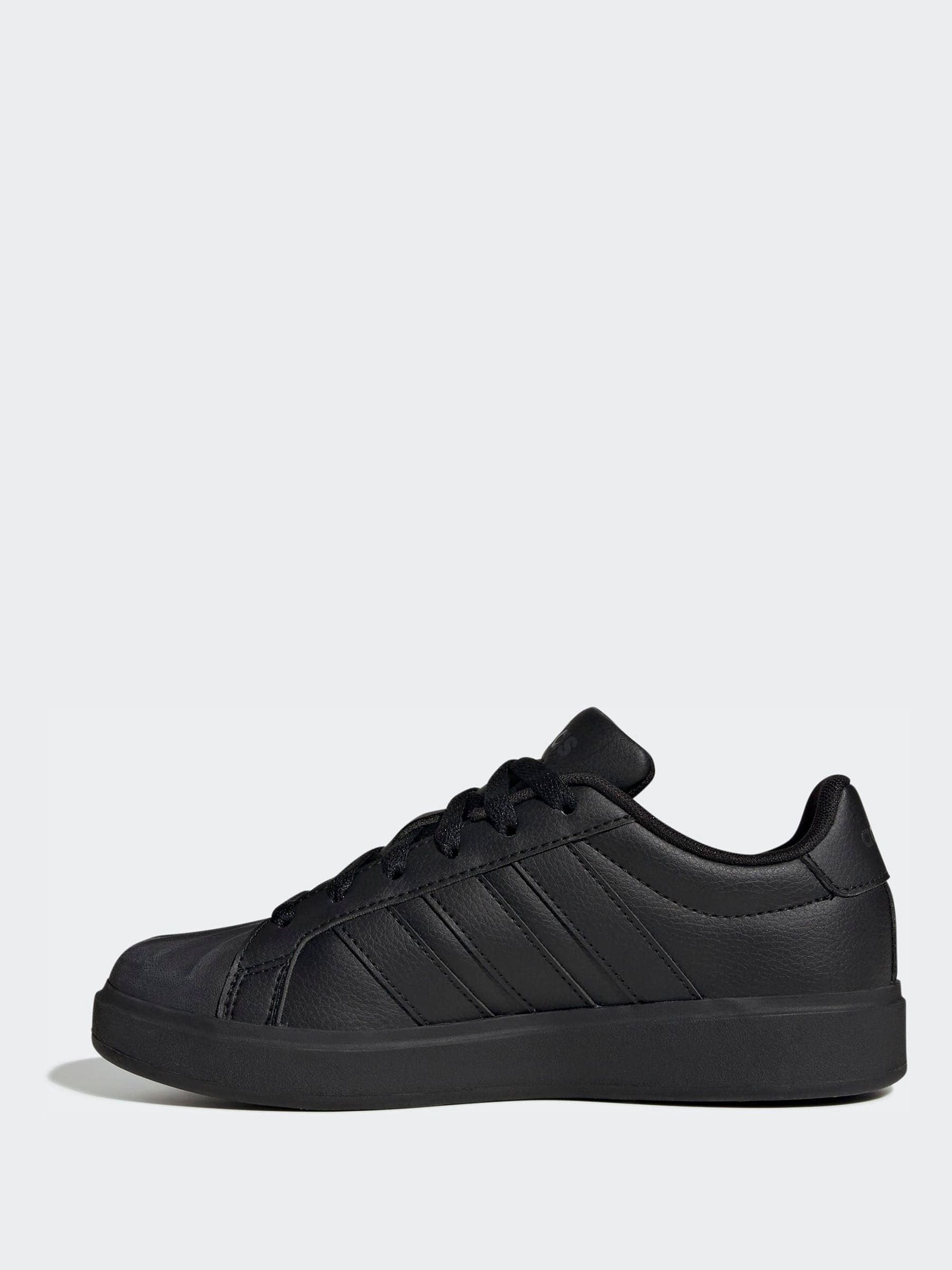 adidas Black Street Talk Lace Junior Trainers image 2