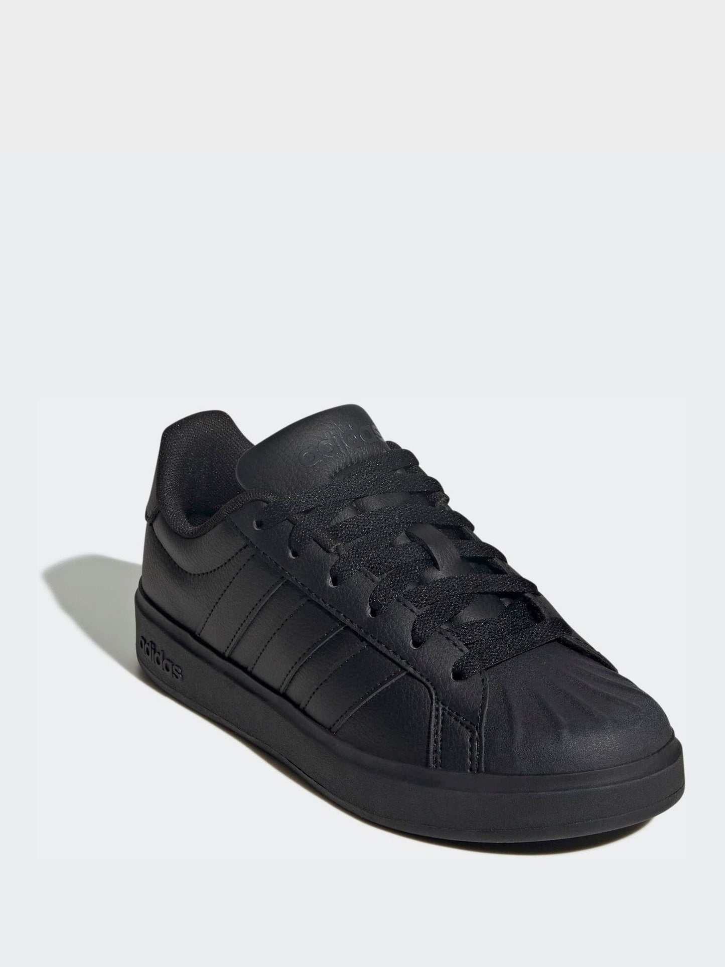 adidas Black Street Talk Lace Junior Trainers image 3