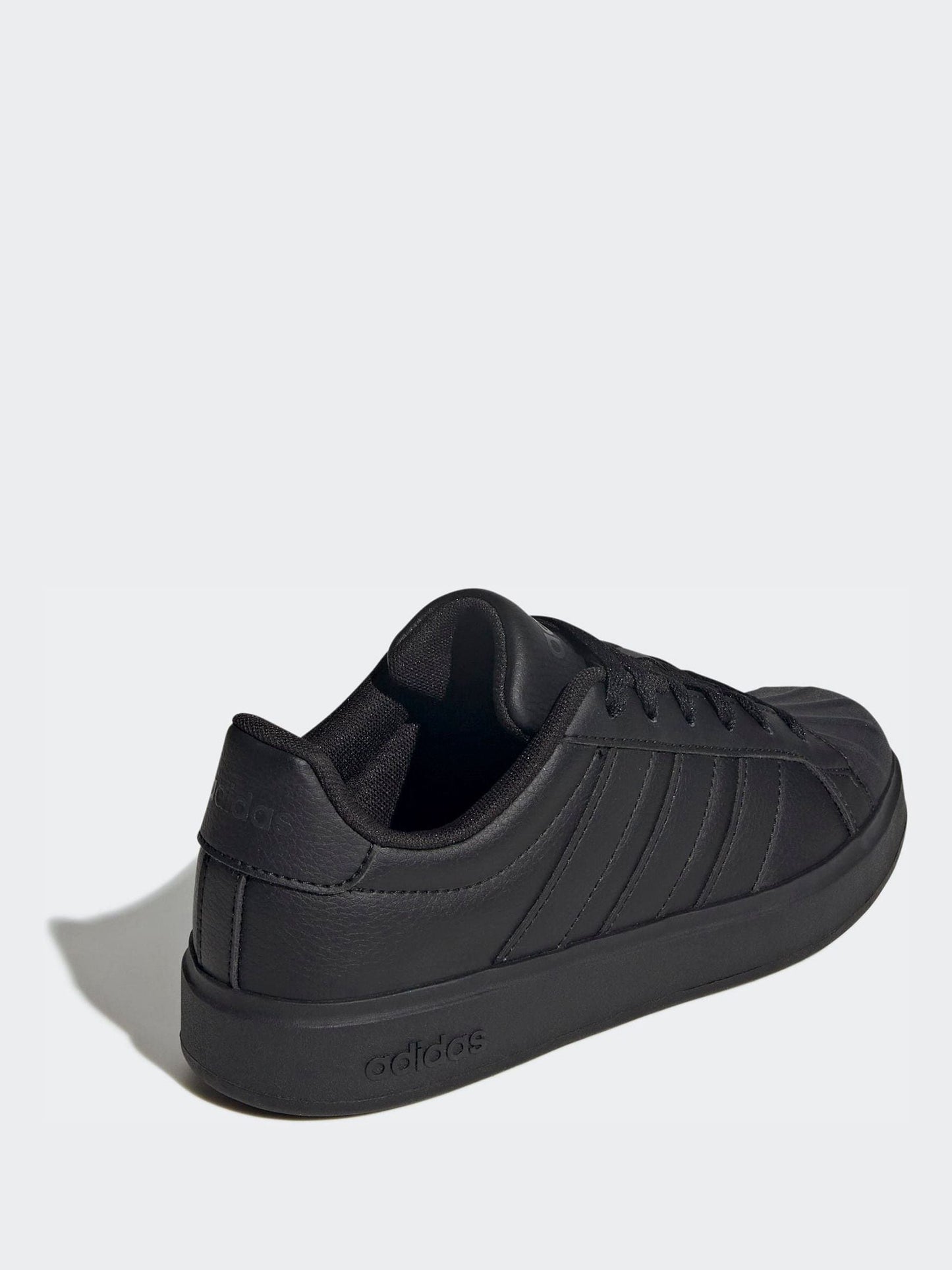 adidas Black Street Talk Lace Junior Trainers image 4