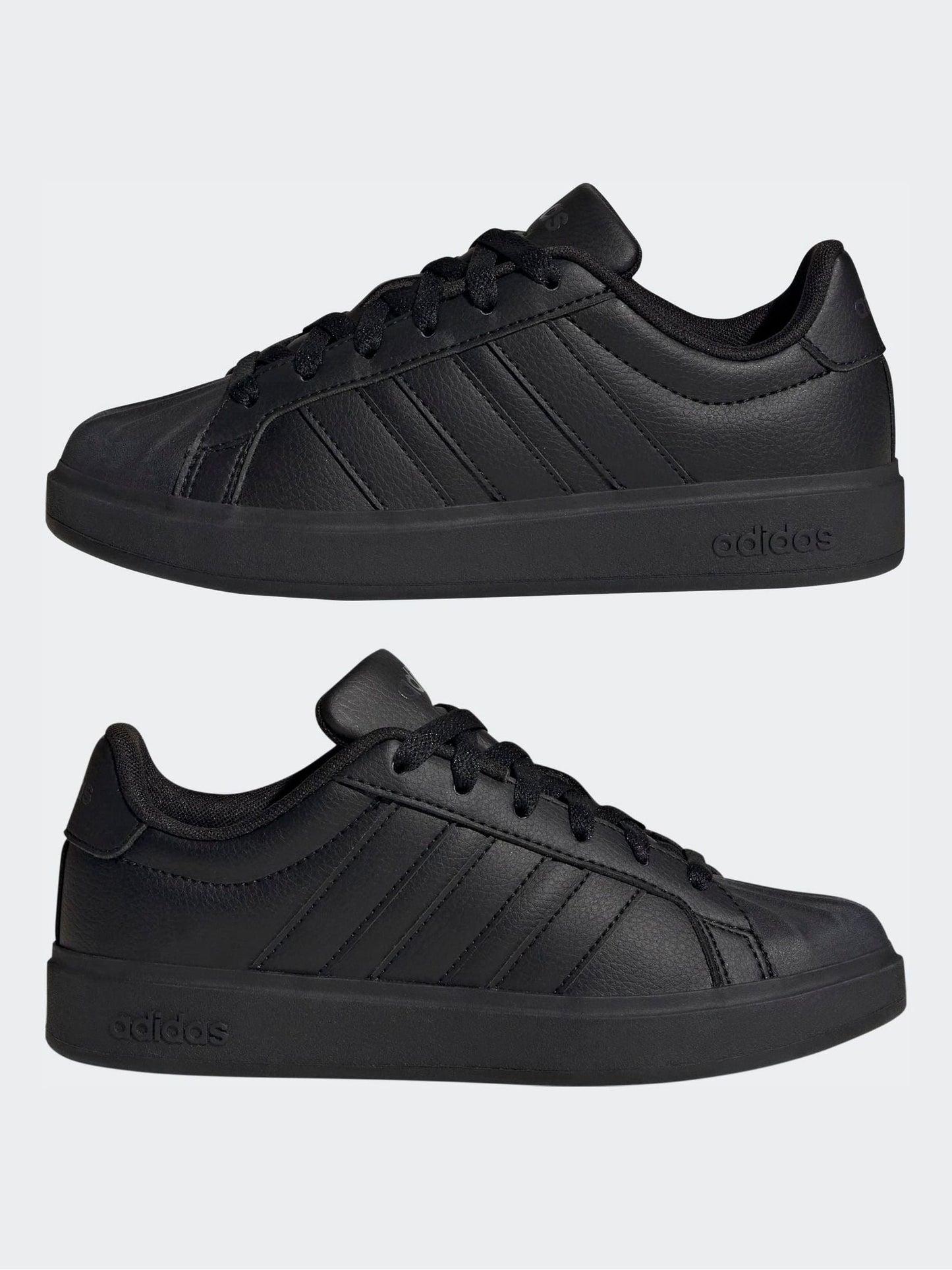 adidas Black Street Talk Lace Junior Trainers image 5