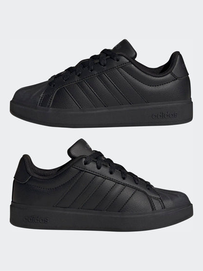 adidas Black Street Talk Lace Junior Trainers image 5