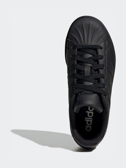 adidas Black Street Talk Lace Junior Trainers image 6