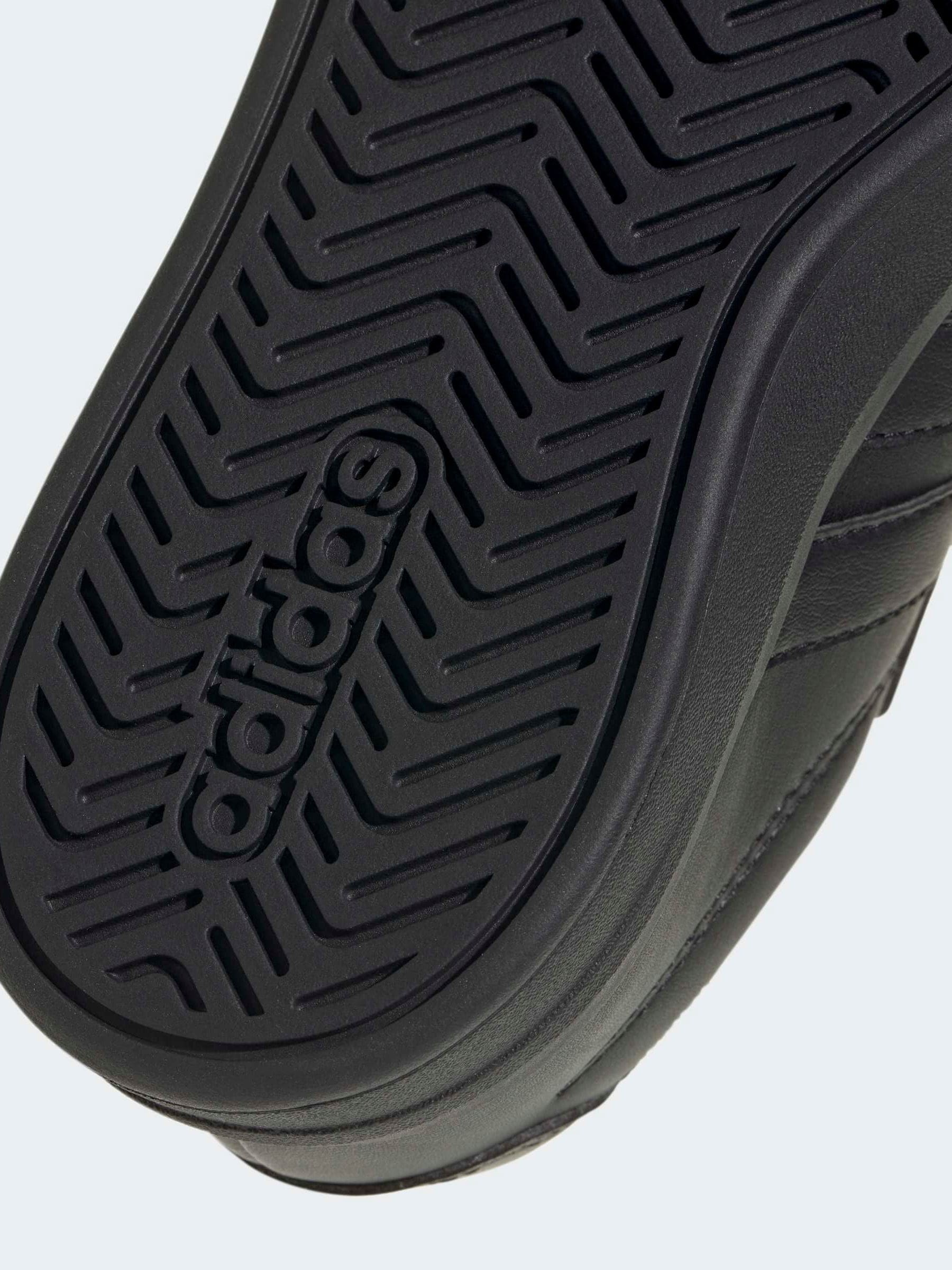 adidas Black Grand Court 3.0 Elastic Lace Kids Trainers image 9