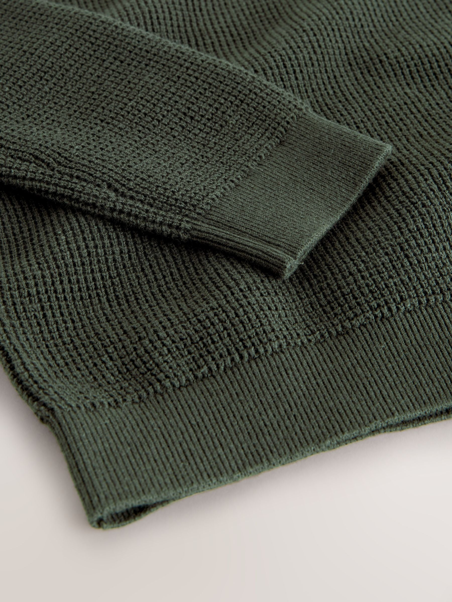 Dsiney Kidz - Dark Green Long Sleeve Textured Polo Shirt (3-16yrs) image 8