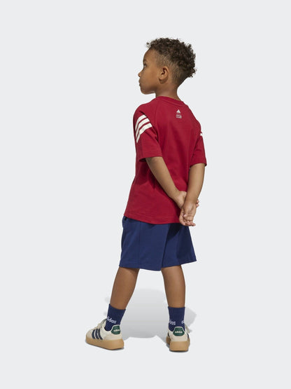 Dsiney Kidz - adidas Red Marvel Spider-Man T-Shirt and Shorts Set image 2