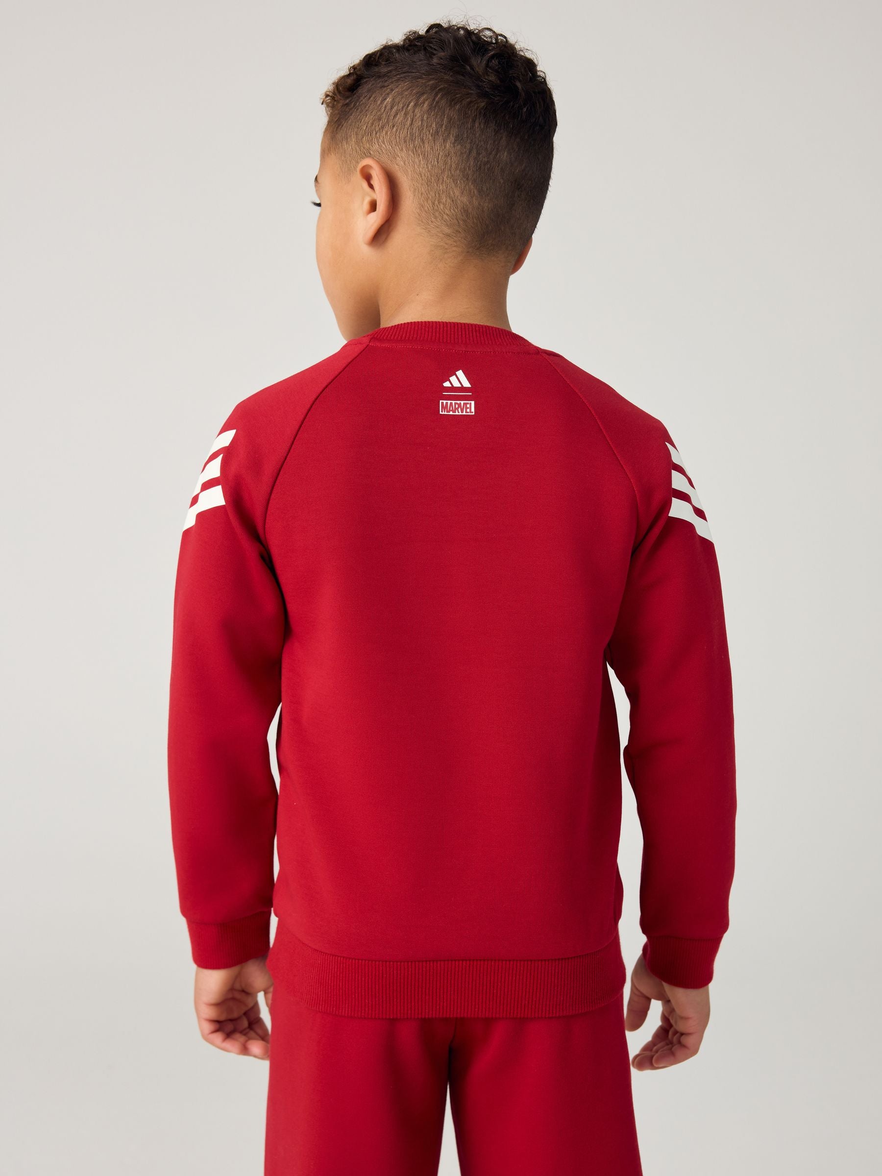 Dsiney Kidz - adidas Red Marvel Spider-Man   Sweatshirt and Jogger Little Kids Set image 4